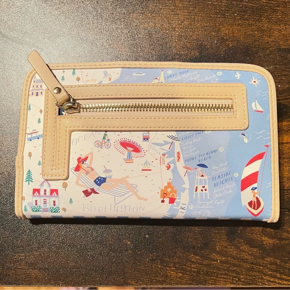 Spartina 449 Greetings From 'Down the Shore' Snap Wallet New Jersey - Picture 2 of 5